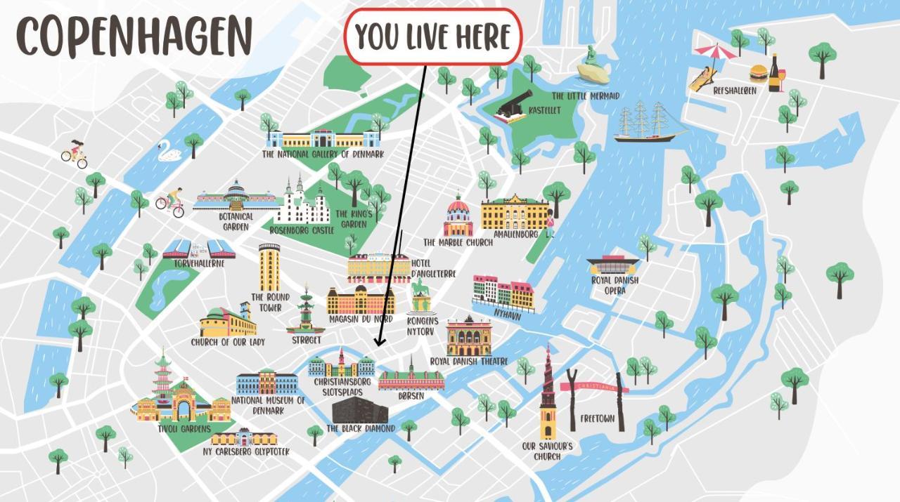 Lavish 4Br Apartment In The Heart Of Cph By The Canals 코펜하겐 외부 사진
